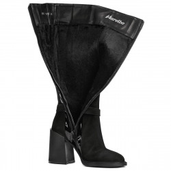 Stivali donna 1185 bufalo nero combinato