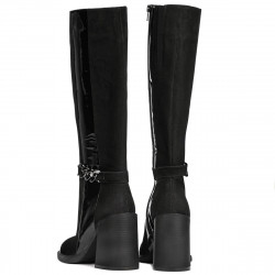 Stivali donna 1185 bufalo nero combinato