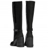Stivali donna 1185 bufalo nero combinato