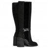 Stivali donna 1185 bufalo nero combinato