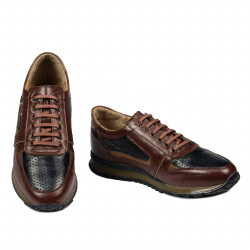 Scarpe sportive uomo 833 marrone+indaco
