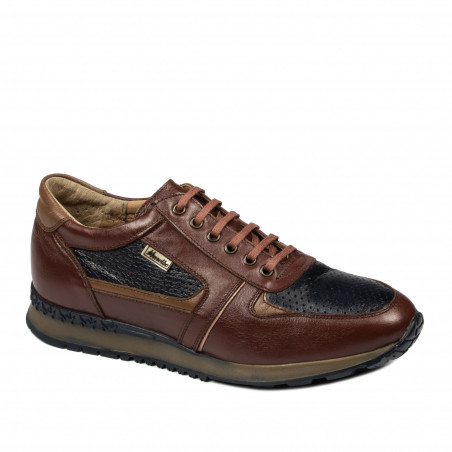 Scarpe sportive uomo 833 marrone+indaco
