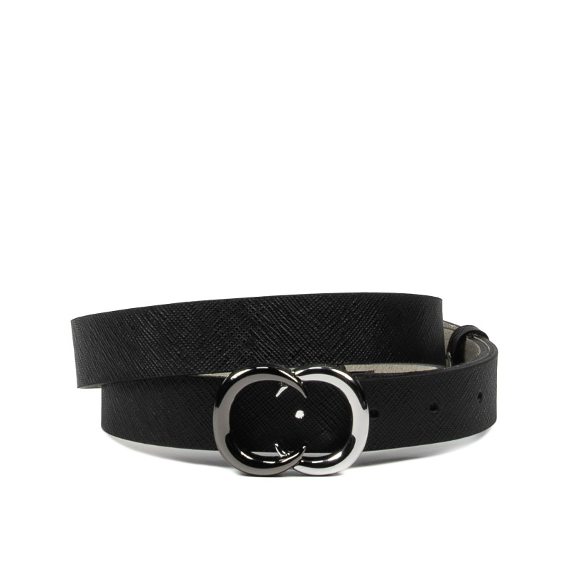 Cintura donna 37m nero pressato