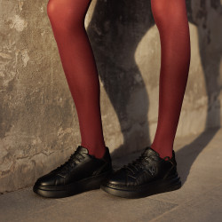 Scarpe sportive donna 6077 nero combinato lifestyle