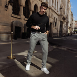 Cintura uomo 76b nero lifestyle
