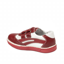 Scarpe per bambini piccoli 16-1c rosso+bianco