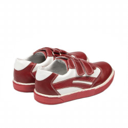 Scarpe per bambini piccoli 16-1c rosso+bianco