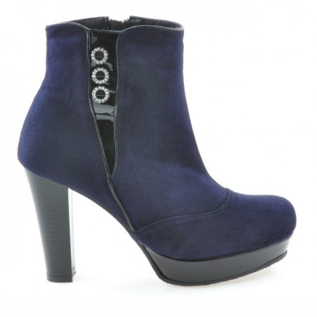 Stivaletti donna 1138 indigo antilope combinato