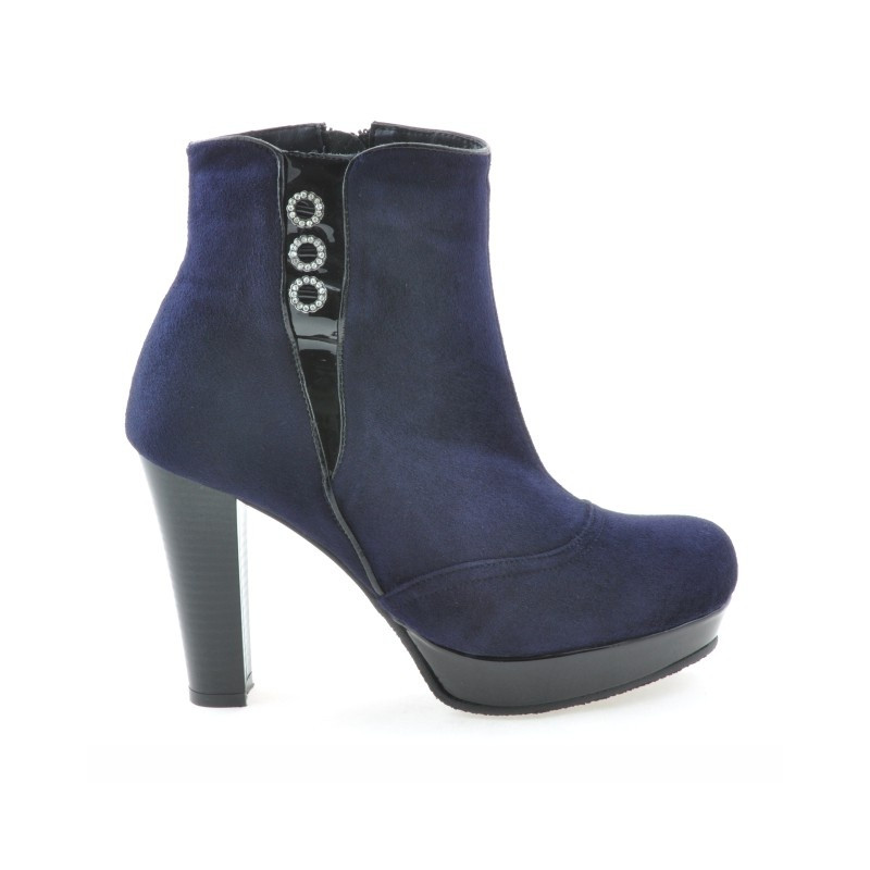 Stivaletti donna 1138 indigo antilope combinato