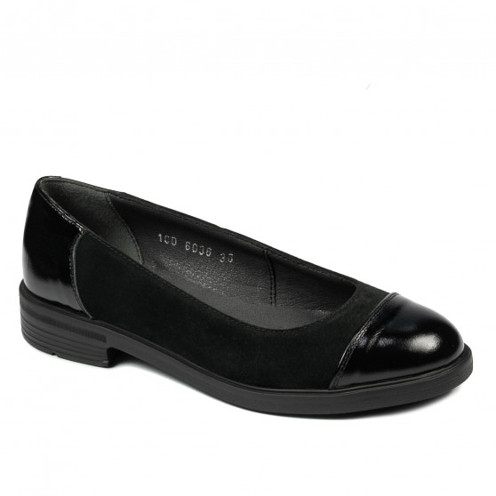 Ballerine donna 6036 nero combinato