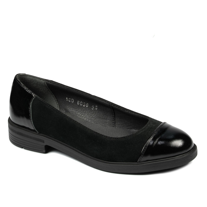 Ballerine donna 6036 nero combinato