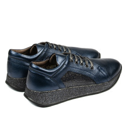 Scarpe sportive/casual donna 6010 indaco madreperlato combinato