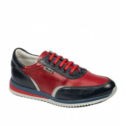 Scarpe sportive adolescenti 374 indaco+rosso