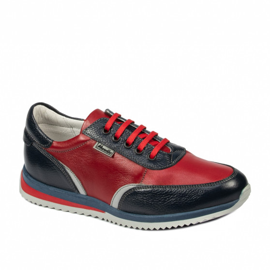 Scarpe sportive adolescenti 374 indaco+rosso