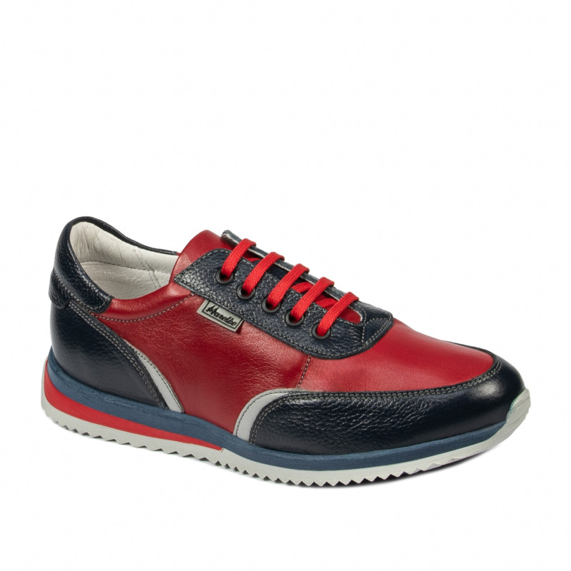 Scarpe sportive adolescenti 374 indaco+rosso