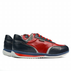 Scarpe sportive adolescenti 374 indaco+rosso