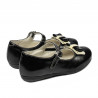 Scarpe bambini piccoli 51c vernice nero+beige