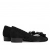 Scarpe eleganti/casual donna 1290 nero camoscio