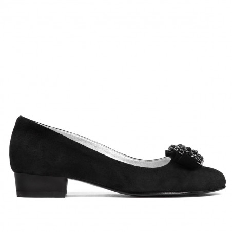 Scarpe eleganti/casual donna 1290 nero camoscio