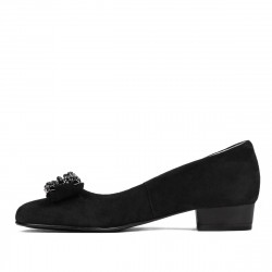 Scarpe eleganti/casual donna 1290 nero camoscio