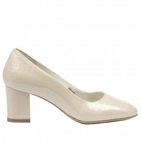 Scarpe eleganti da donna 1268 vernice avorio