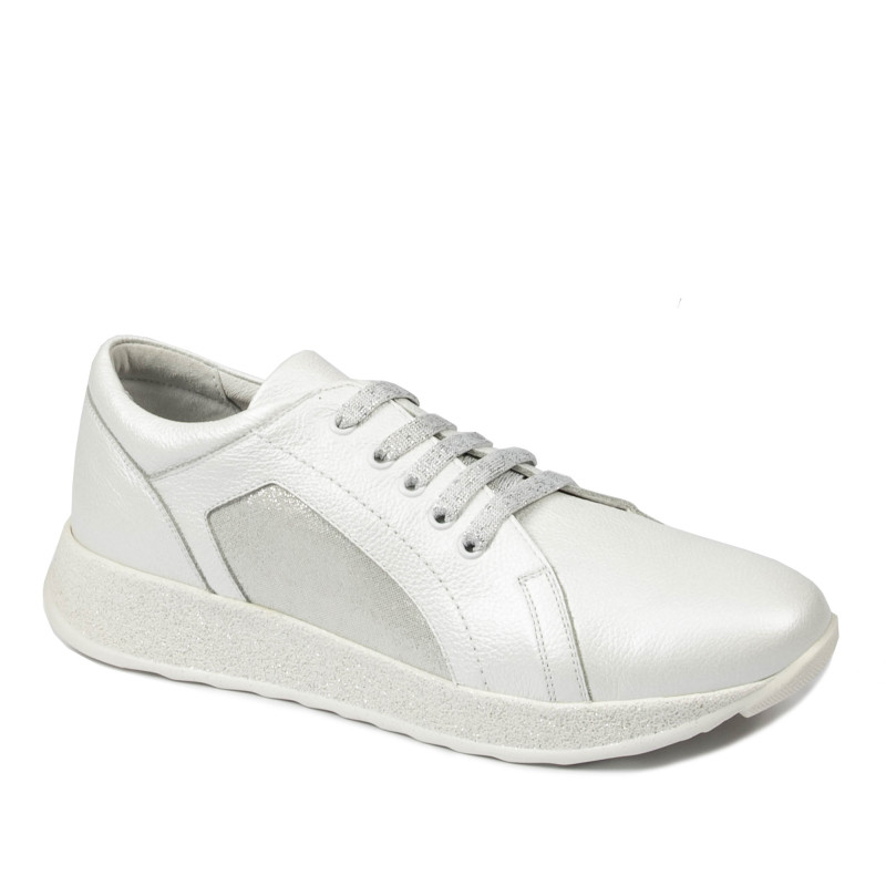 Scarpe sportive/casual donna 6010 bianco perlato combinato