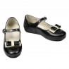 Scarpe bambini piccoli 51c vernice nero+beige