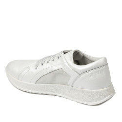 Scarpe sportive/casual donna 6010 bianco perlato combinato