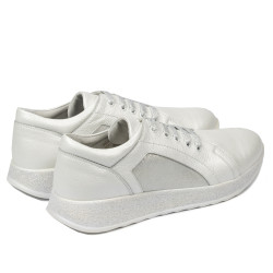 Scarpe sportive/casual donna 6010 bianco perlato combinato