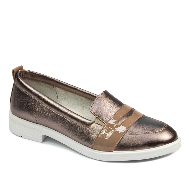 Scarpe casual/eleganti donna 6037 rame combinato