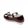 Scarpe per bambini piccoli 51c vernice bordeaux+bianco