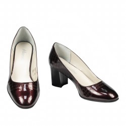 Scarpe eleganti donna 1268 vernice bordeaux