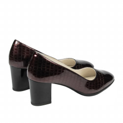 Scarpe eleganti donna 1268 vernice bordeaux