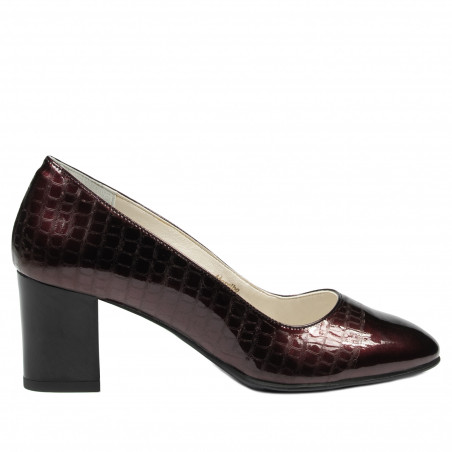 Scarpe eleganti donna 1268 vernice bordeaux