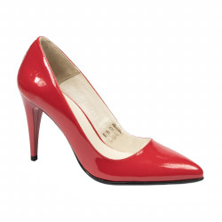 Scarpe eleganti donna 1246 vernice rossa