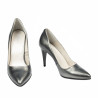 Scarpe eleganti donna 1246 grigio metallizzato