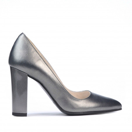 Scarpe eleganti donna 1261 grigio metalizzato