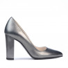 Scarpe eleganti donna 1261 grigio metalizzato