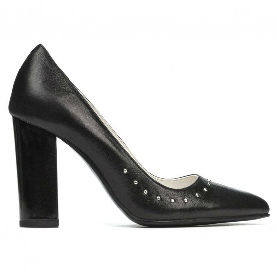 Scarpe eleganti donna 1275 nero satinato