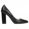 Scarpe eleganti donna 1275 nero satinato