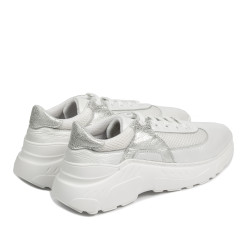 Scarpe sportive da donna 6015 bianco perla combinato