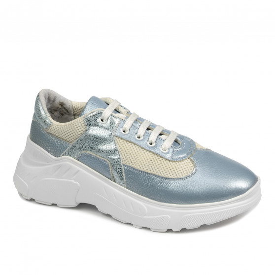 Scarpe sportive donna 6015 blu perla combinato
