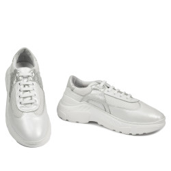 Scarpe sportive da donna 6015 bianco perla combinato