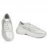 Scarpe sportive da donna 6015 bianco perla combinato