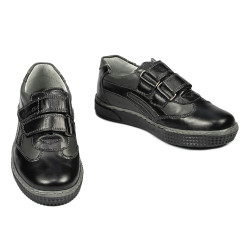 Scarpe bambini piccoli 16-2c nero+grigio