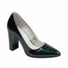 Scarpe eleganti da donna 1261 vernice verde perlato