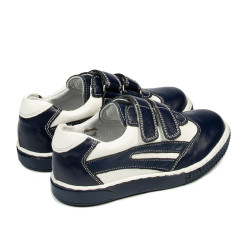 Scarpe per bambini piccoli 16-2c indaco+bianco