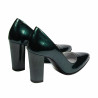 Scarpe eleganti da donna 1261 vernice verde perlato