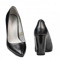 Scarpe eleganti da donna 1261 antracite perlate