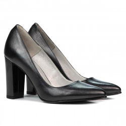 Scarpe eleganti da donna 1261 antracite perlate